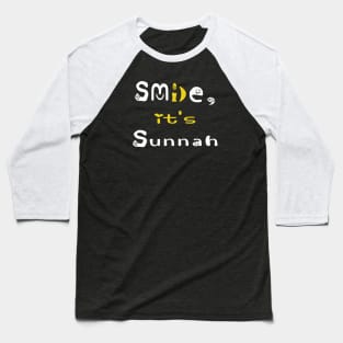 smile , it's sunnah Baseball T-Shirt